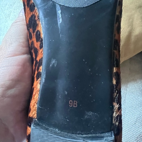 Talbots calf Hair Leopard Print Loafers EUC - Picture 4 of 5